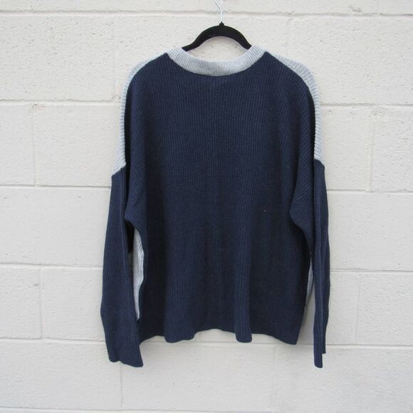 Madewell Patch Pocket Pullover Sweater in Colorblock SZ 2X - Picture 6 of 7
